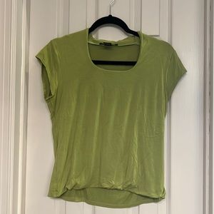 Petite large green stretchy top